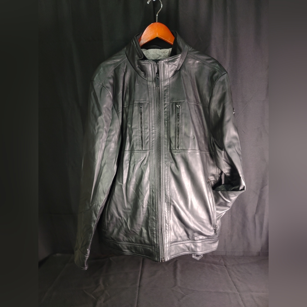 XXL Calvin Klein Faux Leather Jacket
